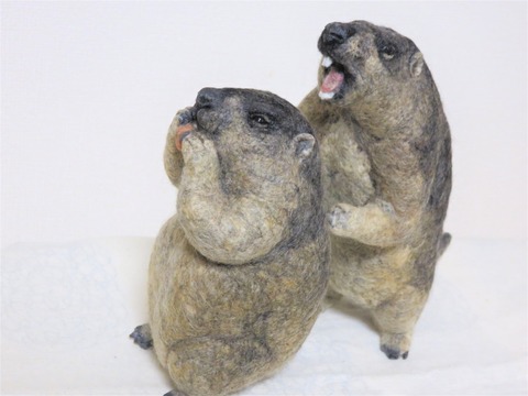 マーモット① : 羊毛の苑～生き物羊毛フェルト～