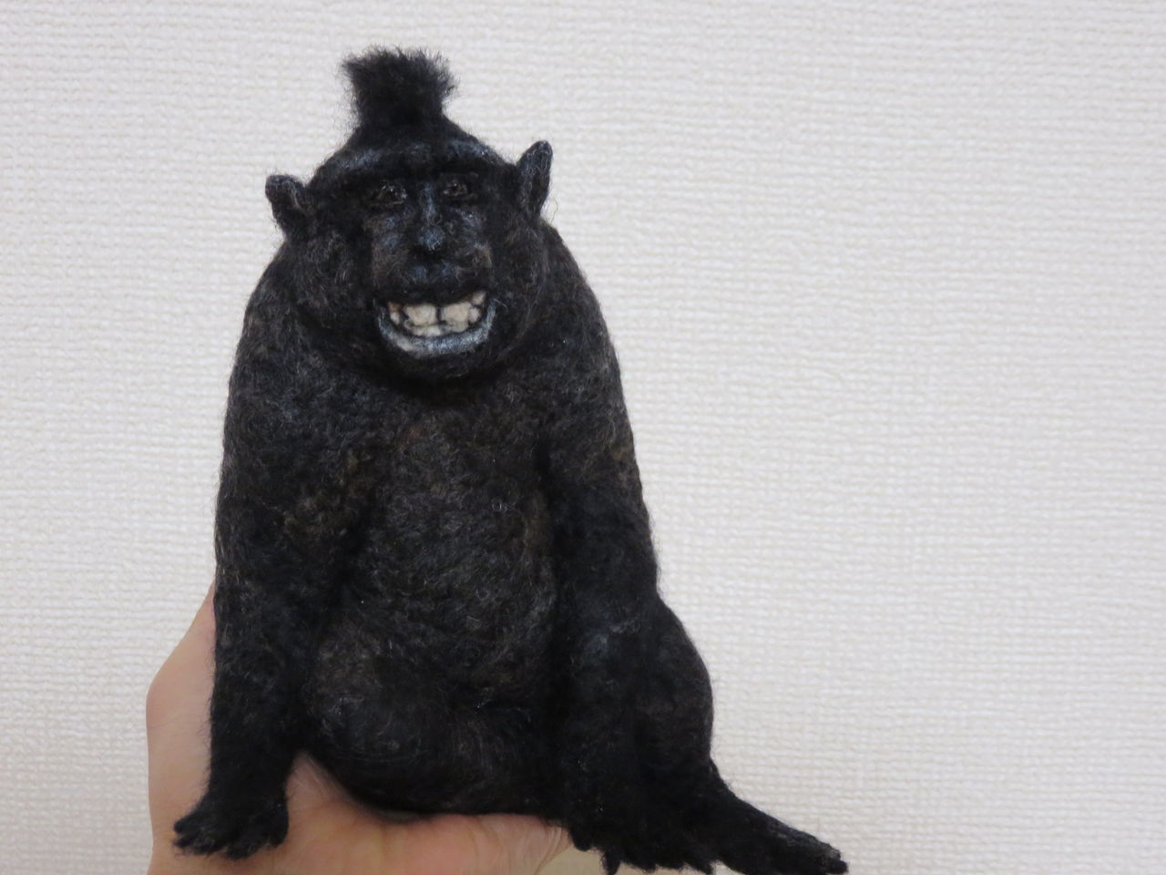 クロザル 羊毛の苑 生き物羊毛フェルト クロザル 羊毛の苑 生き物羊毛フェルト
