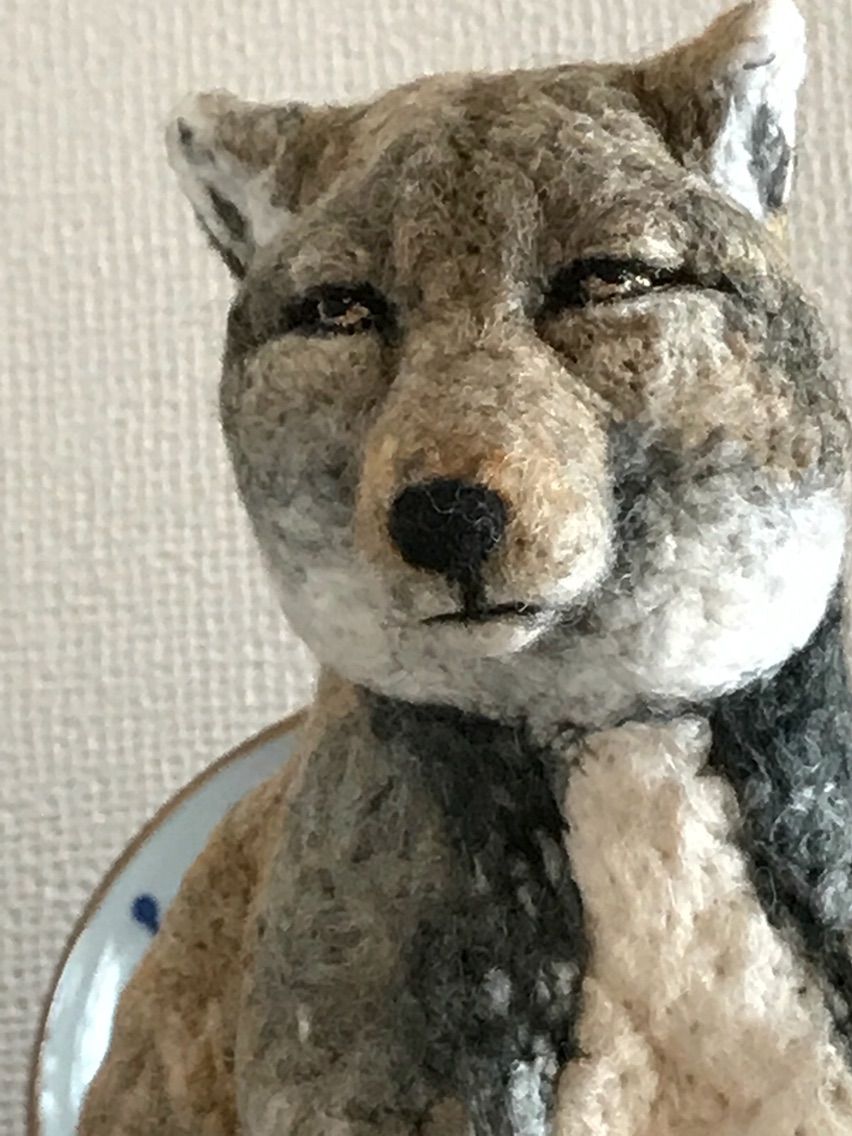 チベットスナギツネ 羊毛の苑 生き物羊毛フェルト チベットスナギツネ 羊毛の苑 生き物羊毛フェルト