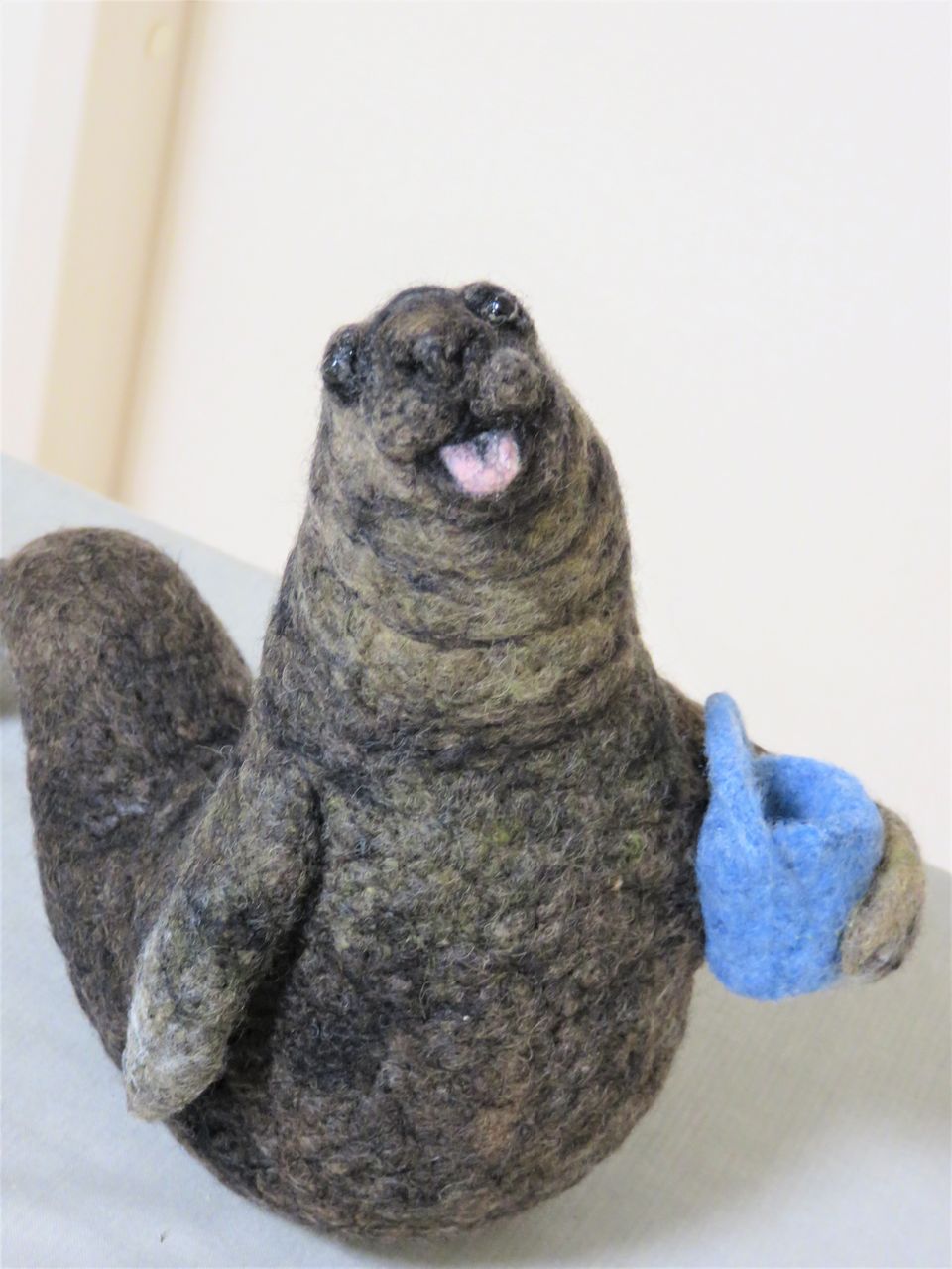 ミナミゾウアザラシ 羊毛の苑 生き物羊毛フェルト