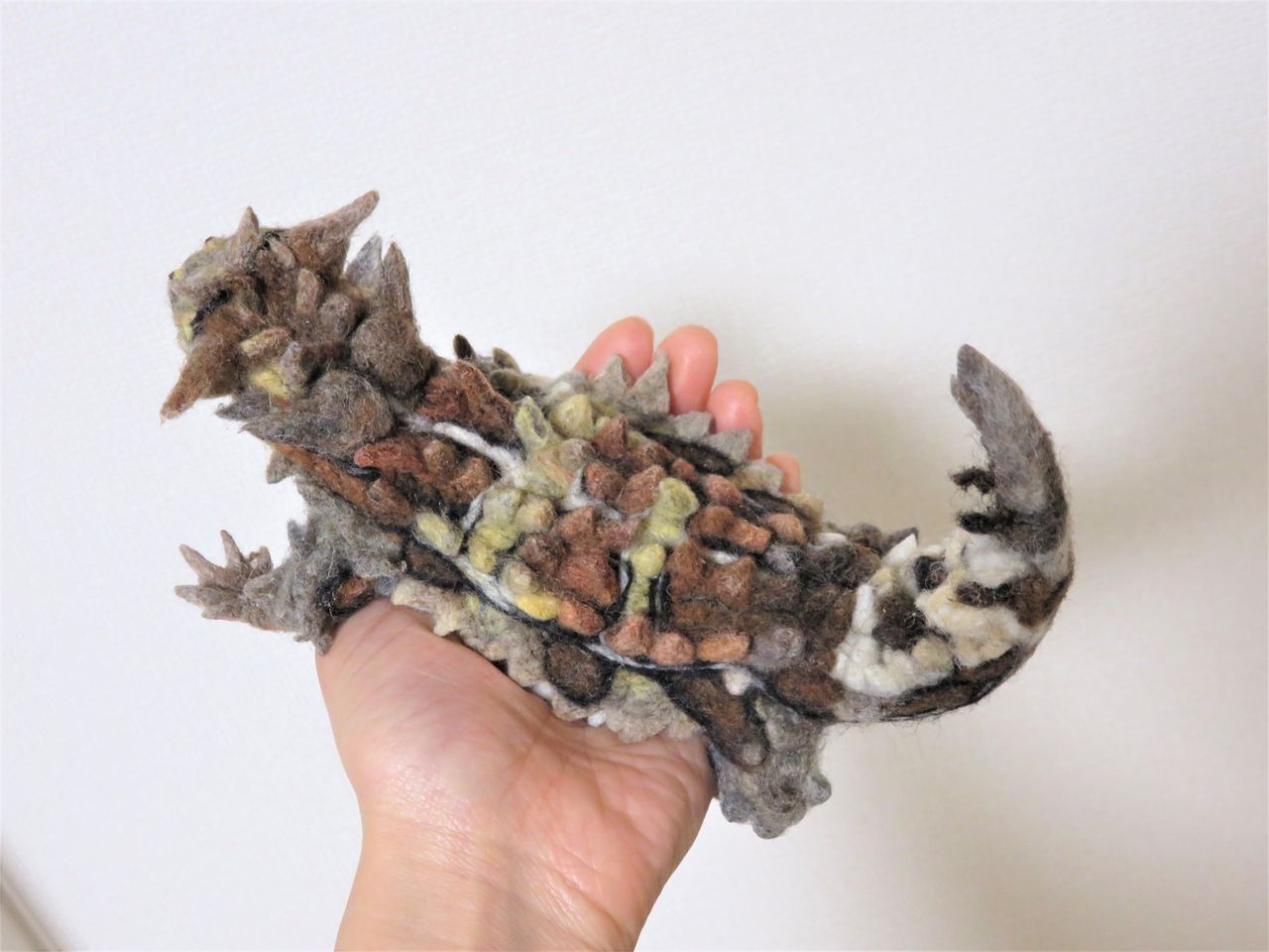 モロクトカゲ 羊毛の苑 生き物羊毛フェルト モロクトカゲ 羊毛の苑 生き物羊毛フェルト