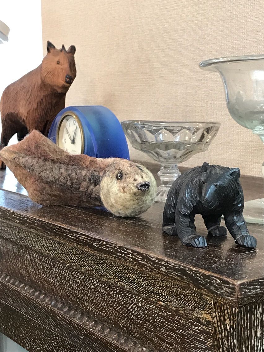 アベコベガエルのおたまじゃくし 羊毛の苑 生き物羊毛フェルト