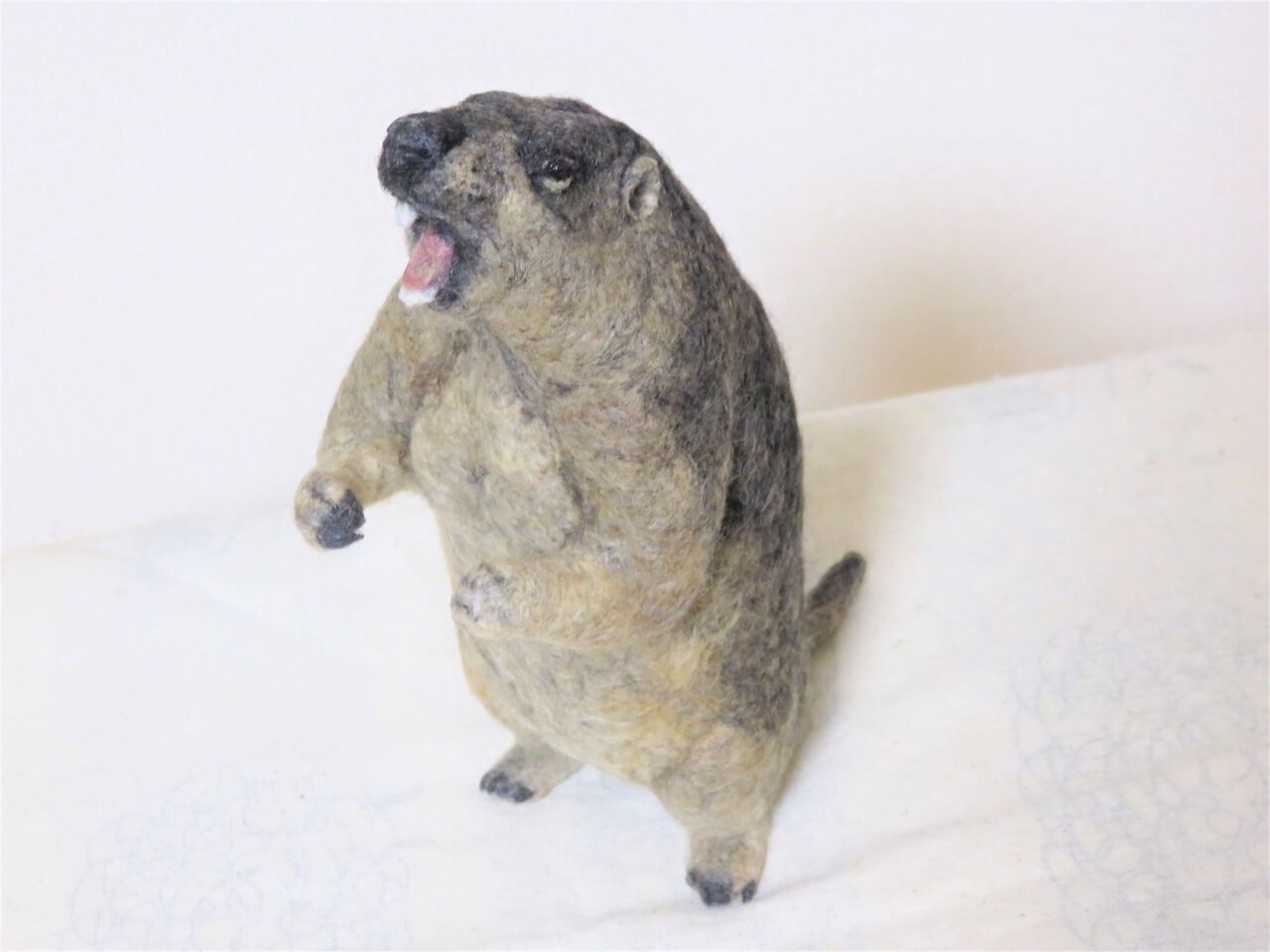 マーモット② : 羊毛の苑～生き物羊毛フェルト～