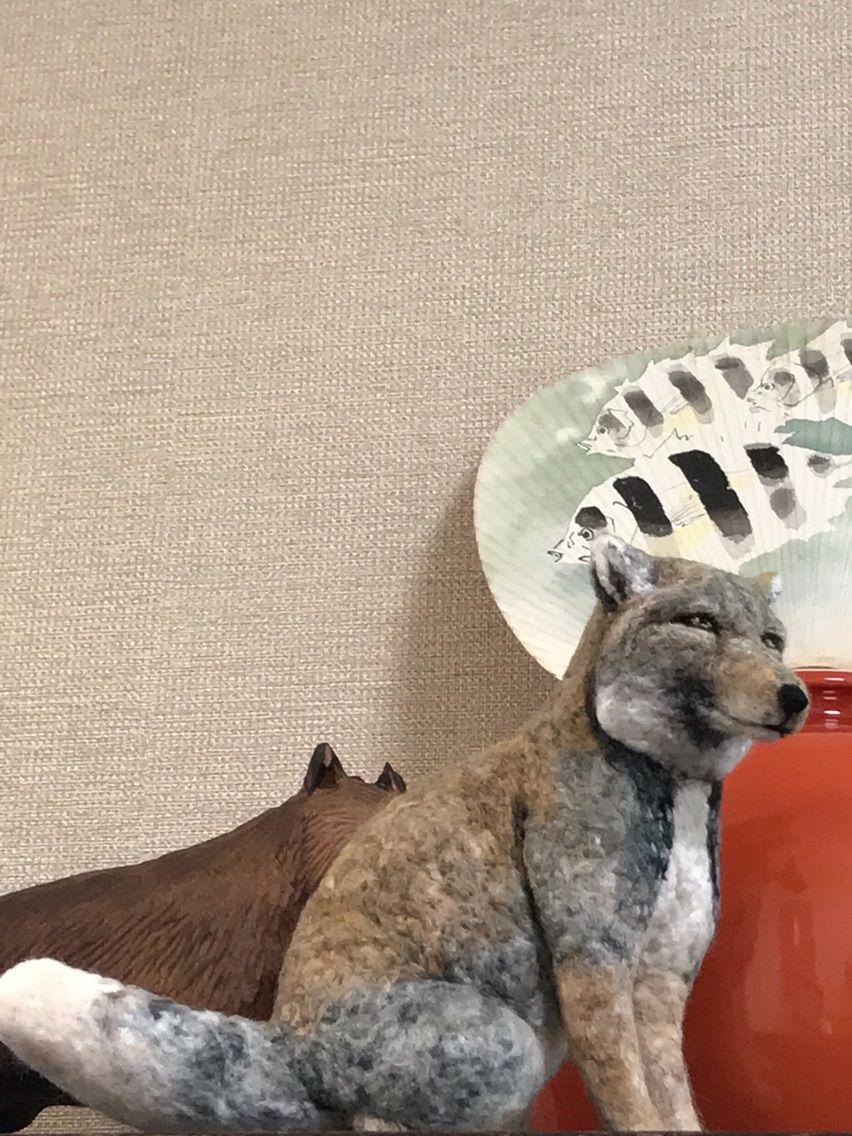 チベットスナギツネ 羊毛の苑 生き物羊毛フェルト チベットスナギツネ 羊毛の苑 生き物羊毛フェルト