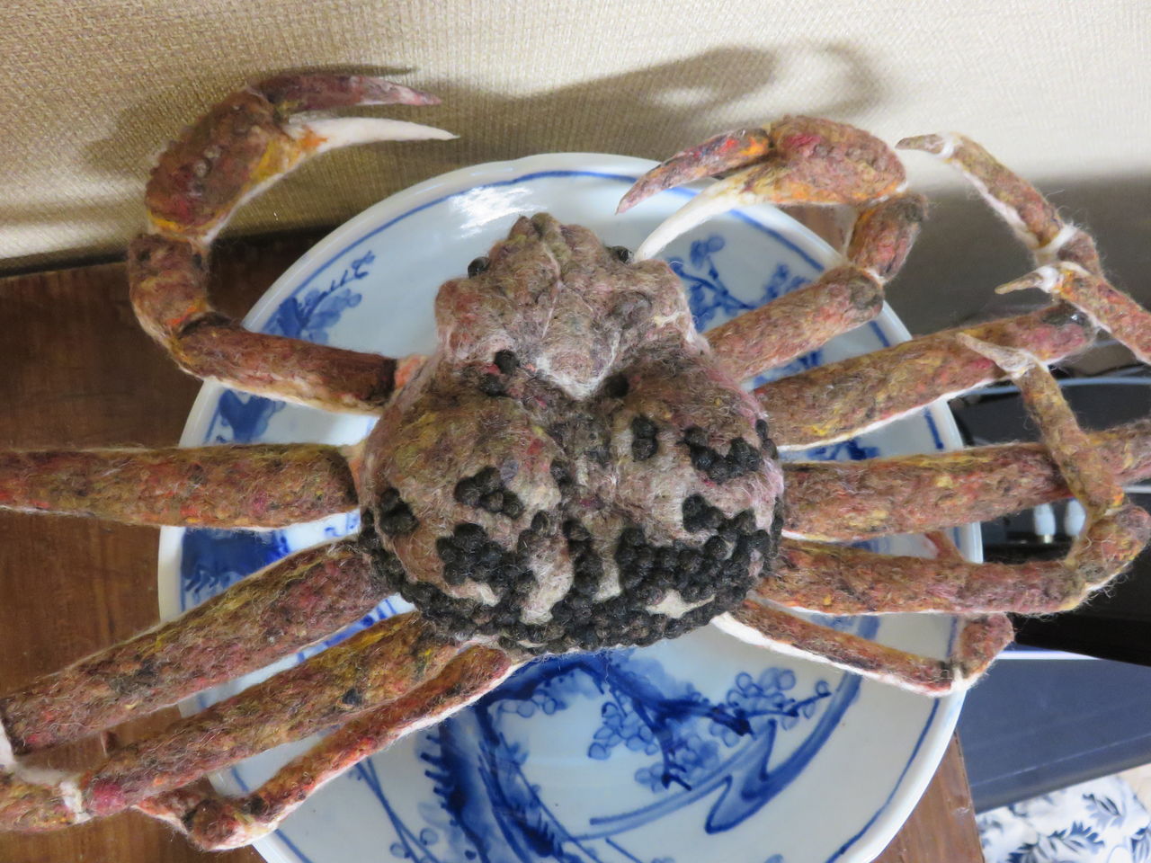 ズワイガニ 羊毛の苑 生き物羊毛フェルト