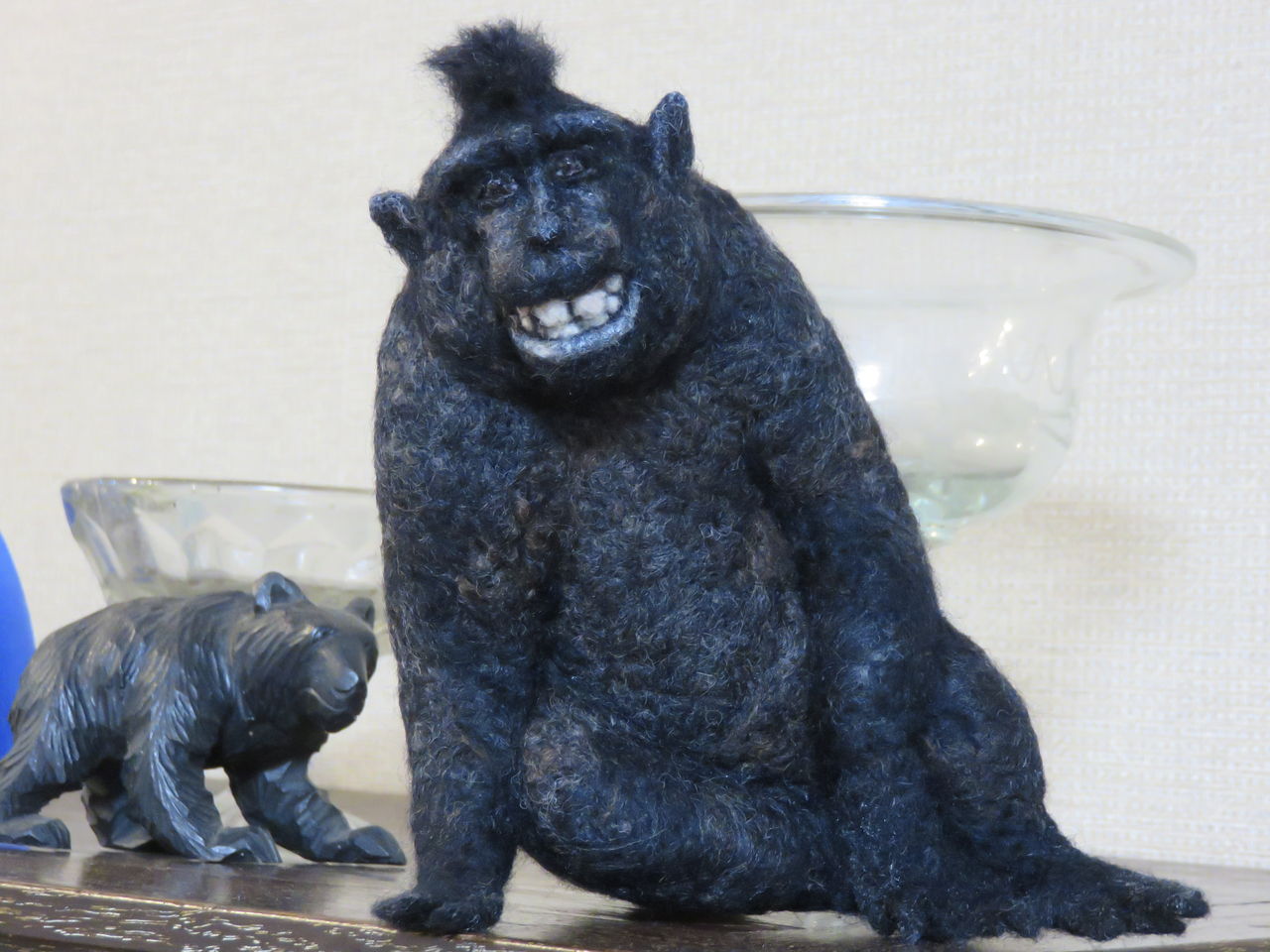 クロザル 羊毛の苑 生き物羊毛フェルト クロザル 羊毛の苑 生き物羊毛フェルト