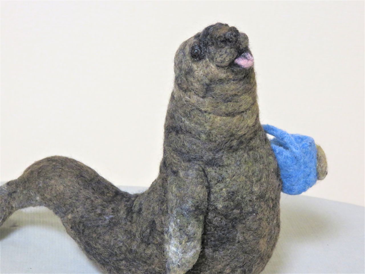 ミナミゾウアザラシ 羊毛の苑 生き物羊毛フェルト