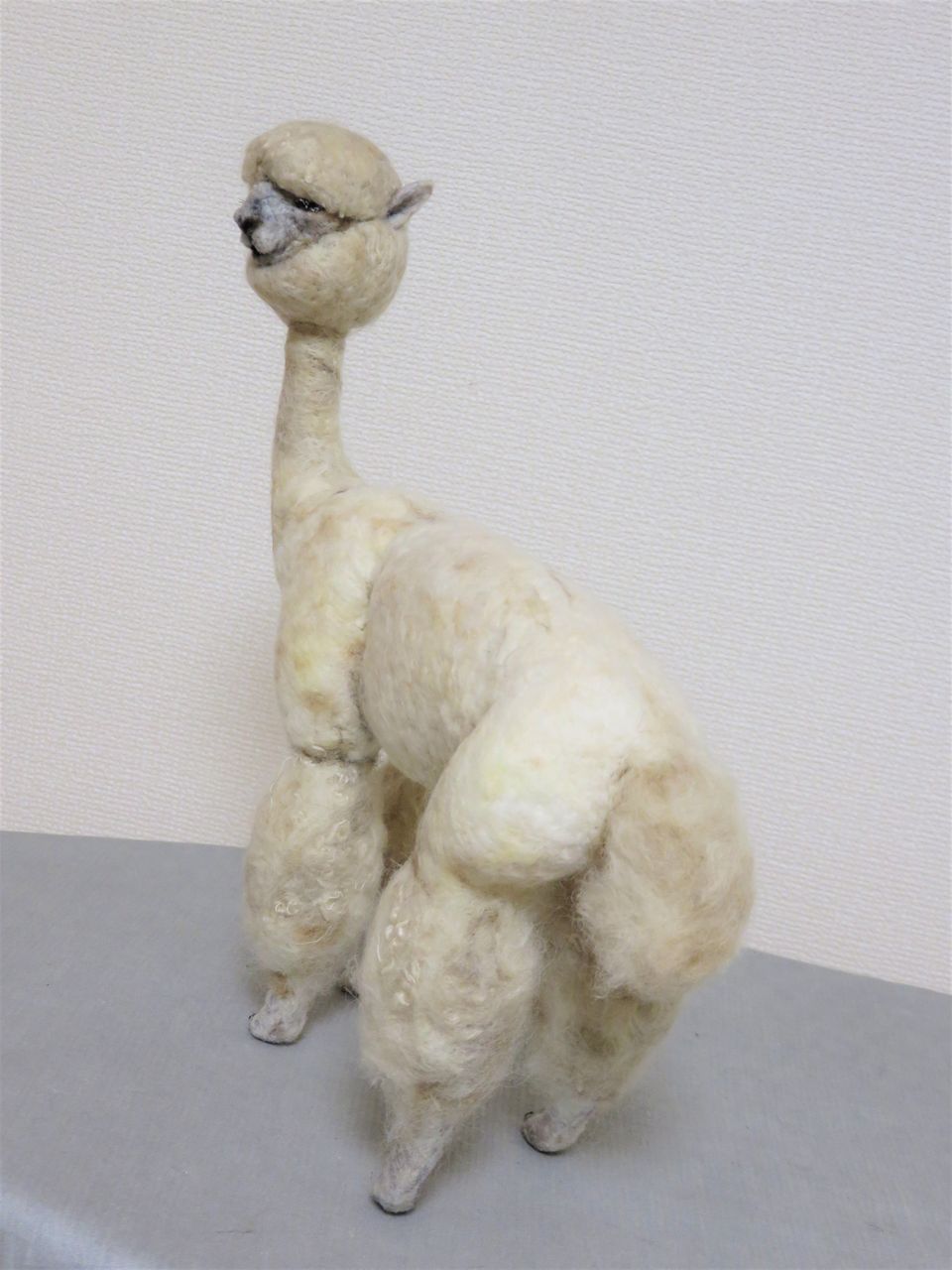 毛刈り後アルパカ 羊毛の苑 生き物羊毛フェルト 毛刈り後アルパカ 羊毛の苑 生き物羊毛フェルト