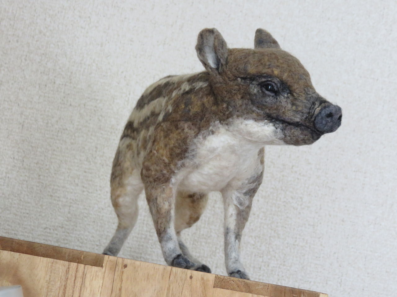 うり坊 イノシシ仔 羊毛の苑 生き物羊毛フェルト