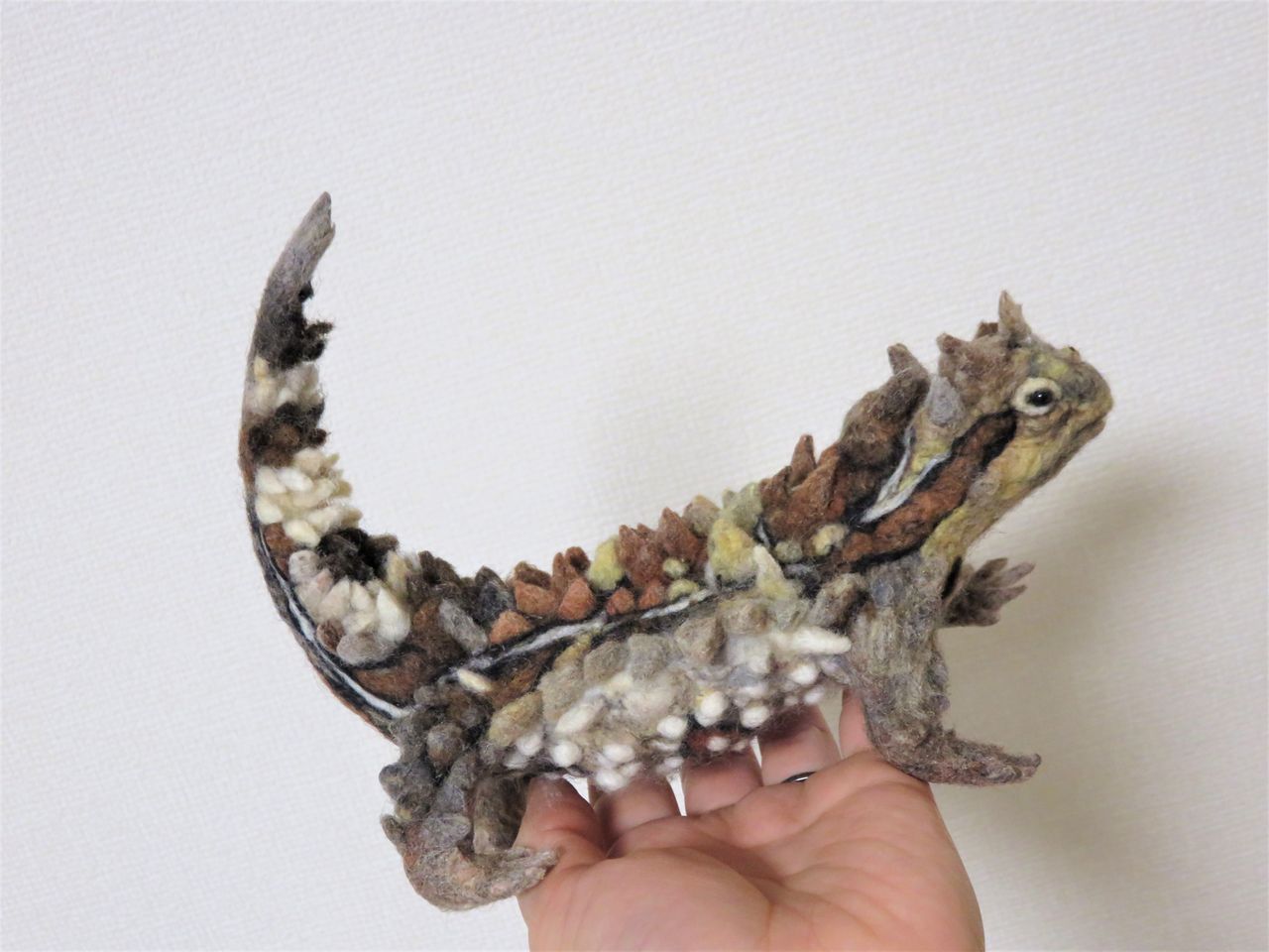 モロクトカゲ 羊毛の苑 生き物羊毛フェルト
