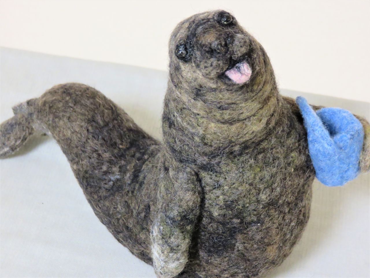 ミナミゾウアザラシ 羊毛の苑 生き物羊毛フェルト