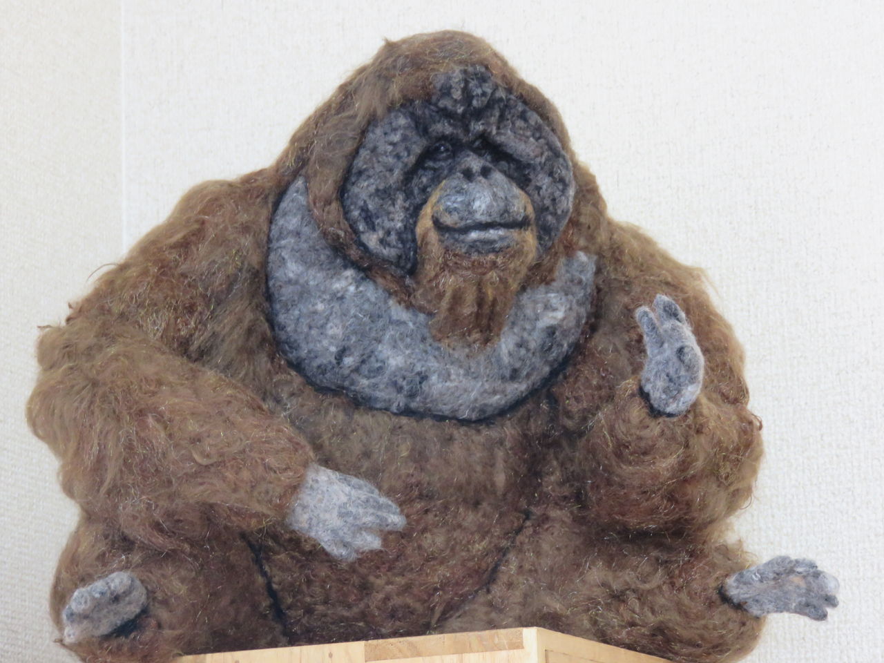 オランウータン オス 羊毛の苑 生き物羊毛フェルト オランウータン オス 羊毛の苑 生き物羊毛フェルト