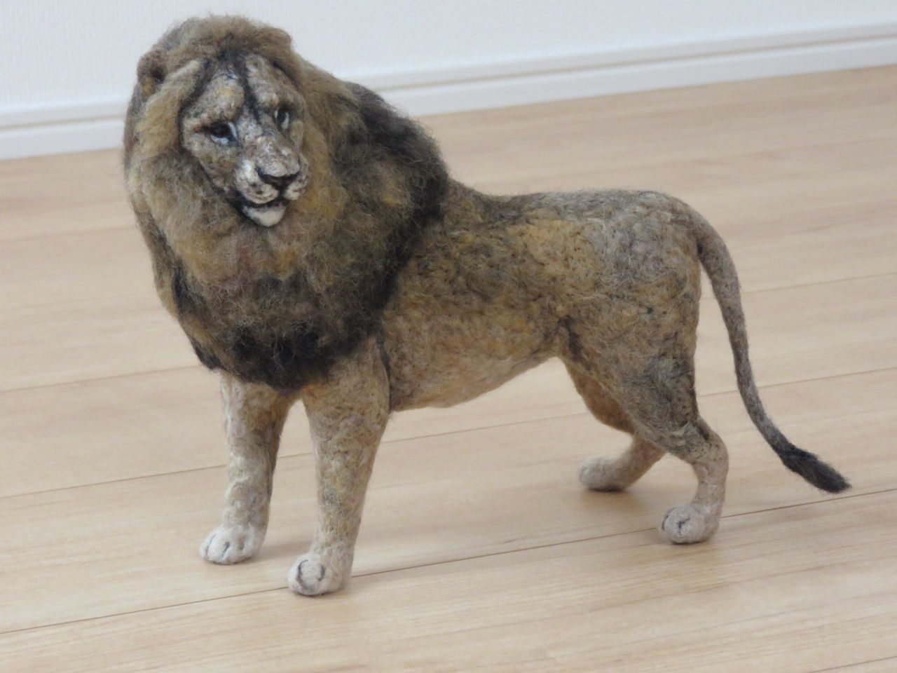 ライオン 羊毛の苑 生き物羊毛フェルト