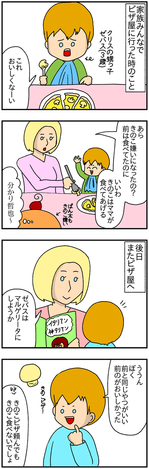 きのこピザ1