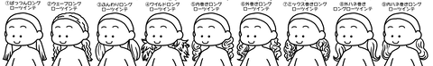 ロングローツインテール