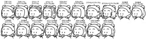 後ろ髮ミディアムハーフツインおだんご
