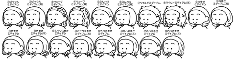 後ろ髪ミディアム