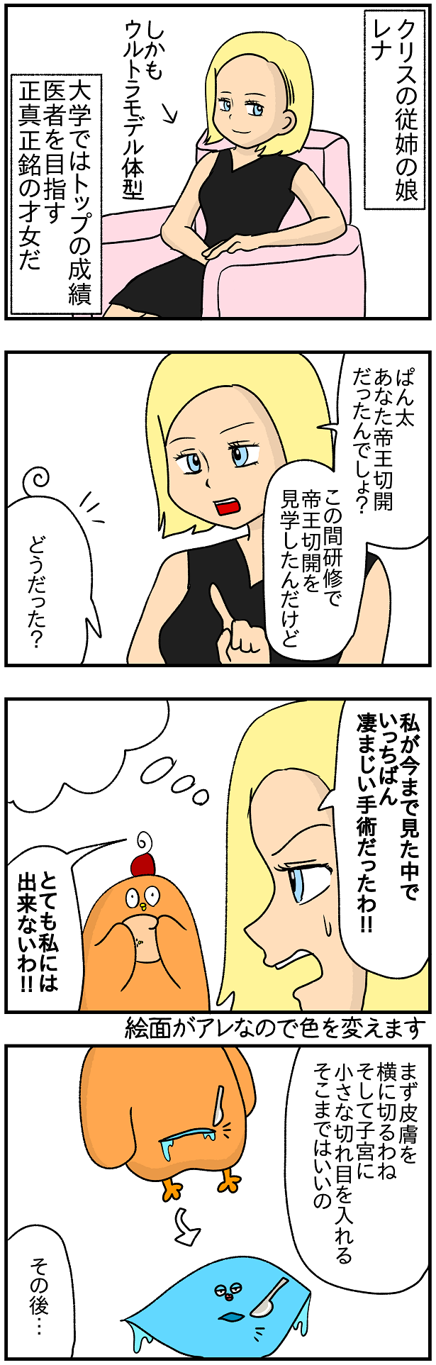 442 帝王切開のテクニック ぱんをたずねて2000里ちょい
