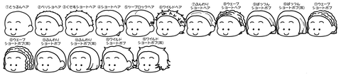 後ろ髪ショート