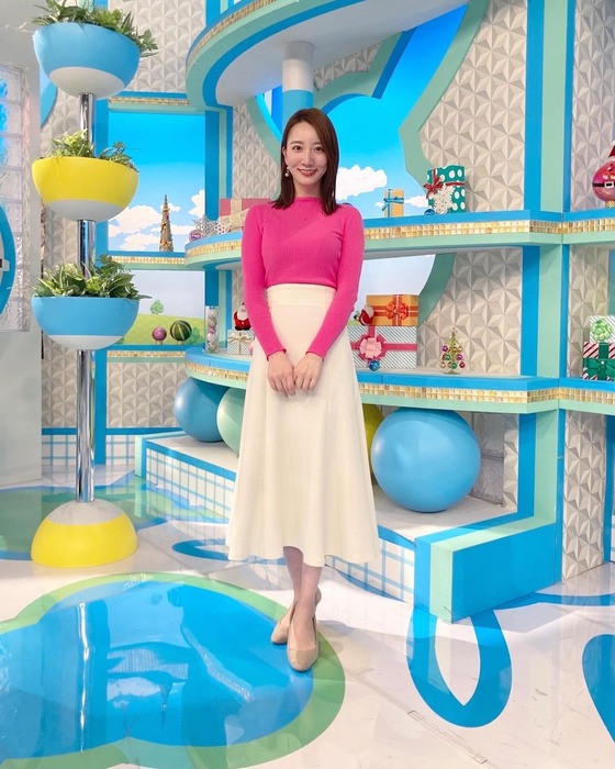 福戸あやアナのニットおっぱい