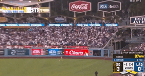 大谷のホームランボールを拾っている観客の動画