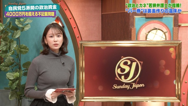 良原安美アナのニットおっぱい2