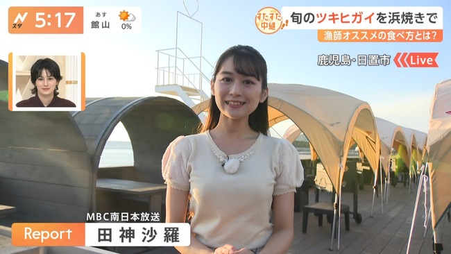 田神沙羅アナ