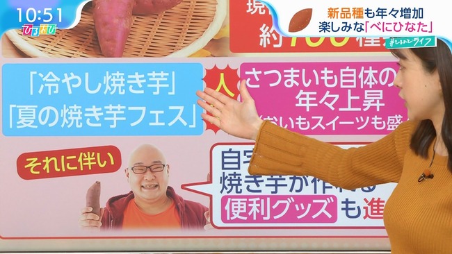 若林有子アナのロケット乳