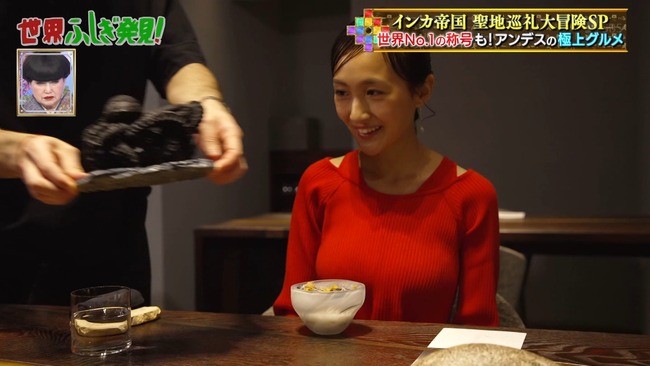 野口絵子の着衣おっぱい