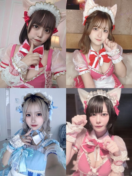 女子高生アイドルの胸の谷間