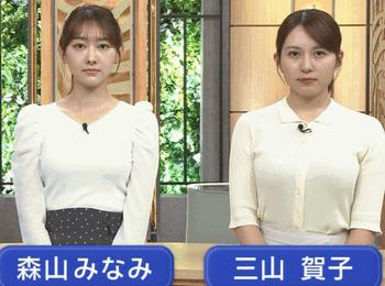 森山みなみアナのお辞儀動画