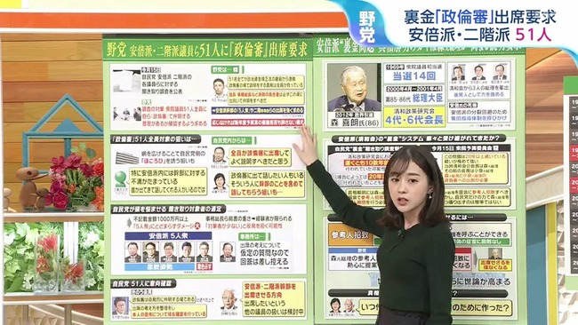 若林有子アナの横乳