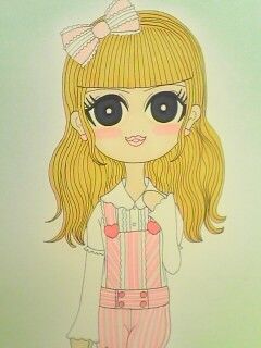 ロリータ風サロペット イラスト ぱんどらぶろぐ