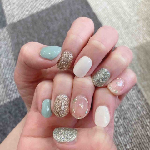 ohoraネイル着画紹介　【N Charmant + N Gold coast】