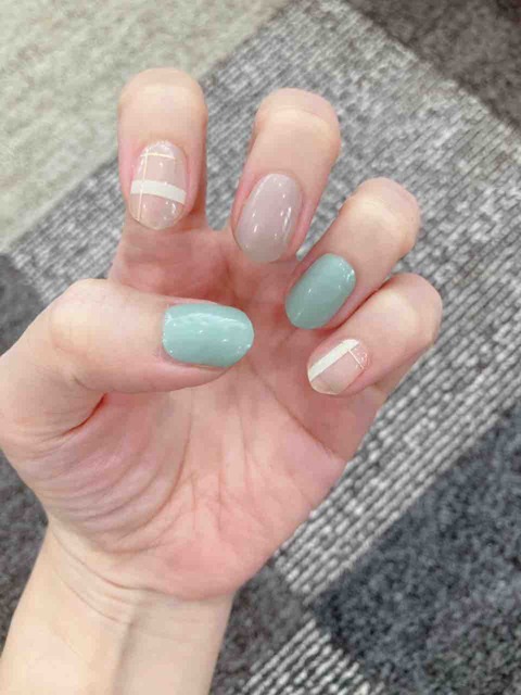 ohoraネイル着画紹介　【N Pepperｍint】