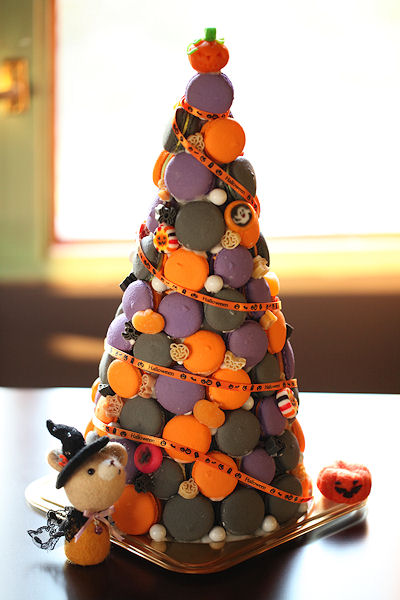 ハロウィン マカロンタワー スイーツ ナチュラリストpanipopoの美 食ラボ