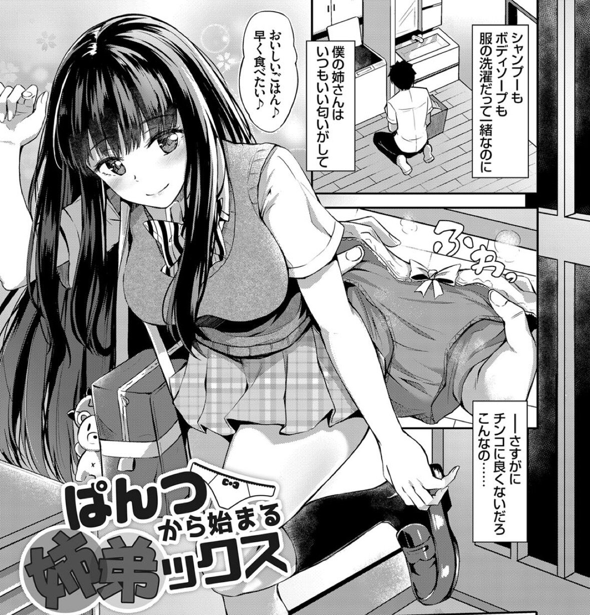 同人誌　姉 ぱんつから始まる姉弟ックス（紺菓）／お姉ちゃんパンツにむしゃぶりつく弟。仕返しと生ハメSEXがエロい : パンツ堂～エロ漫画・同人誌紹介ブログ～