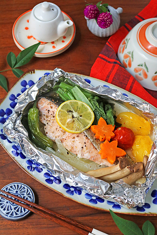 鮭のホイル焼き2707-1