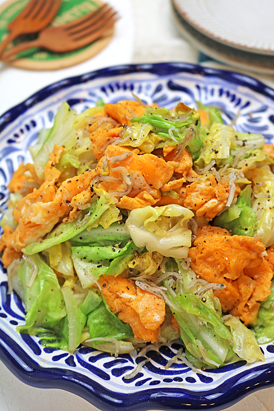 ⁪キャベツの卵炒め6660