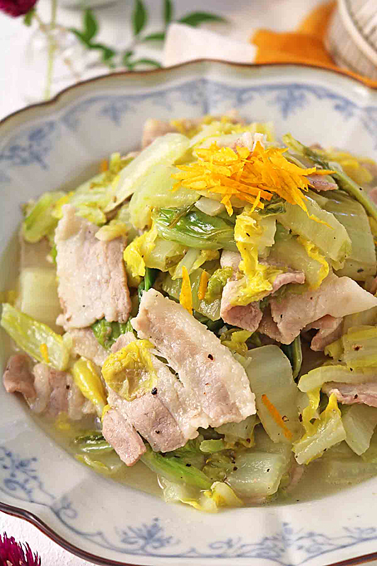 豚バラ白菜の塩バター煮3364ー１