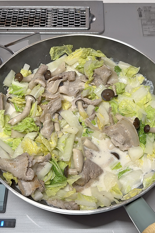 豚肉白菜のクリーム0008