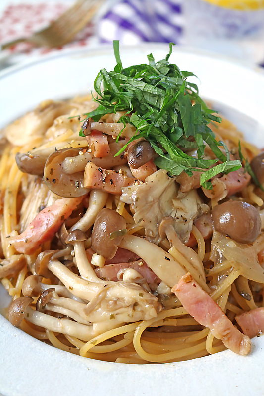 きのこパスタ0869
