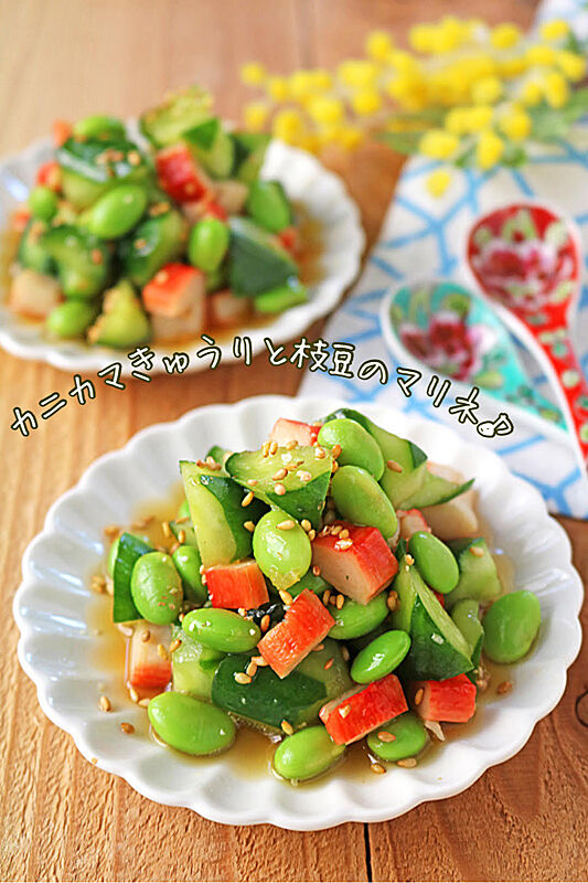 かにかまときゅうりマリネ-1