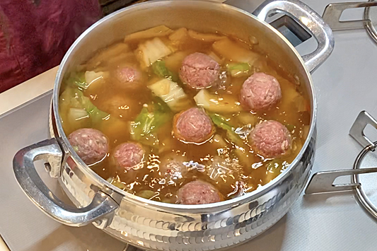 肉団子ピリ辛鍋1763-2