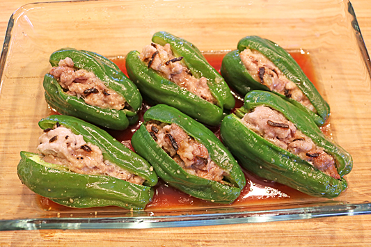 ピーマン肉詰め7193