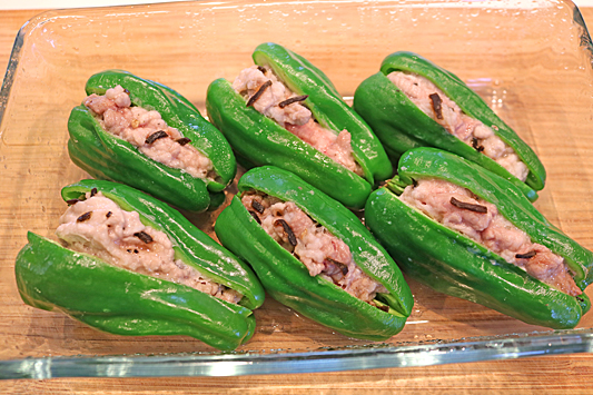 ピーマン肉詰め7191