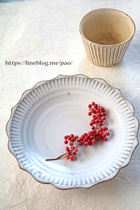 大塚温子さん パンジー マグカップ プレート セット 大塚温子さんの