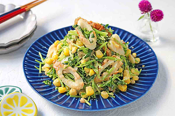 豆苗とちくわ8972-1