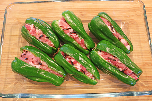 ピーマン肉詰め7190