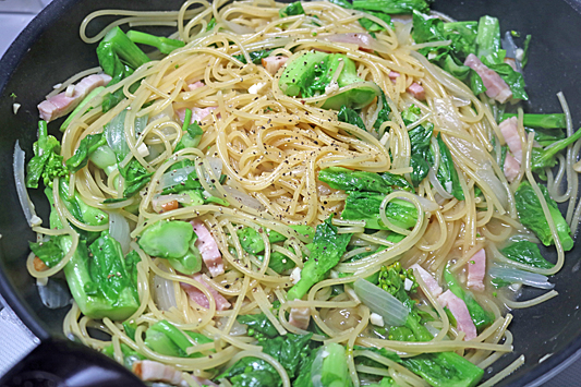 菜の花パスタ6178